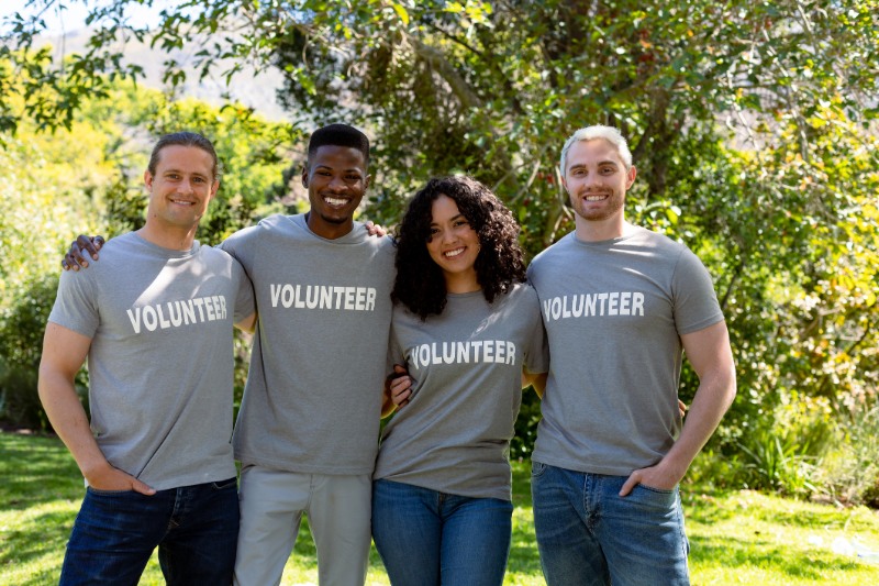 group of people smiling